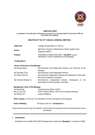 Minutes of 16<sup>th</sup> Annual General Meeting